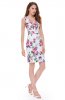 ROCHII RETRO - Rochie cocktail Erleen White Pink