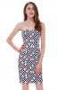 ROCHII RETRO - Rochie retro Jeanne White Black