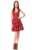 ROCHII RETRO - Rochie hippie Hozai Burgundy