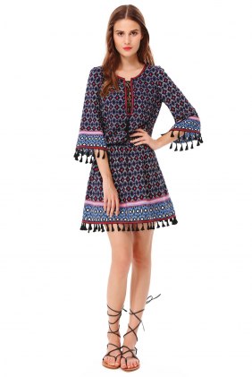 Rochie Hippie Style Alois din Colectia de ROCHII RETRO