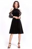 ROCHII DE SEARA - Rochie retro din catifea Haajar Black