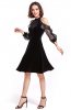 ROCHII DE SEARA - Rochie retro din catifea Haajar Black