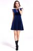 ROCHII RETRO - Rochie retro din catifea Hadiya Blue