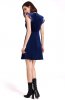ROCHII RETRO - Rochie retro din catifea Hadiya Blue