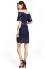 ROCHII RETRO - Rochie retro din dantela Mymar Blue