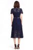 ROCHII ELEGANTE - Rochie retro din dantela Munafy Blue