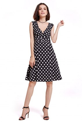 Rochie retro Polka Hajar din Colectia de ROCHII RETRO