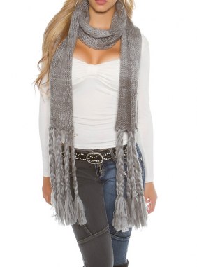 Esarfa Ayne Grey din Colectia de esarfe / fulare JRV.ro