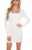 ROCHII TRICOT - Rochie tricot Astrid White