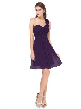 Rochie cocktail Adrien Purple din Colectia de ROCHII DE SEARA
