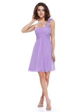 Rochie cocktail Adrien Light Purple din Colectia de ROCHII DE SEARA
