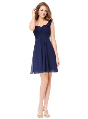 Rochie cocktail Adrien Dark Blue din Colectia de ROCHII DE SEARA
