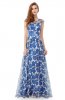 ROCHII DE SEARA - Rochie eleganta Jenya Blue-White