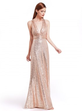 Rochie de ocazie Latifa Golden din Colectia de ROCHII DE SEARA
