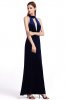 ROCHII DE SEARA - Rochie de catifea Majdy Dark Blue