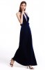 ROCHII DE SEARA - Rochie de catifea Majdy Dark Blue