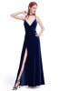 ROCHII DE SEARA - Rochie de catifea Sedryne Dark Blue