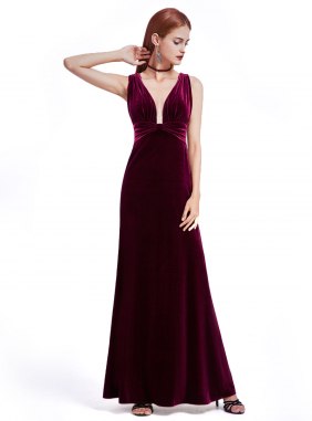 Rochie de catifea Manzar Burgundi din Colectia de ROCHII DE SEARA