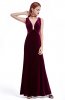 ROCHII DE SEARA - Rochie de catifea Manzar Burgundi