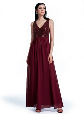 Rochie de ocazie Adafy Burgundi din Colectia de ROCHII DE SEARA