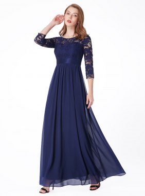 Rochie de seara Yvonne Lace Navi din Colectia de ROCHII DE SEARA