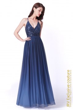 Rochie eleganta cu paiete Yma Dark Blue - Magazin online haine de dama Fashion