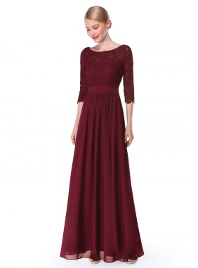 Rochie de seara Yvonne Burgundi din Colectia de ROCHII DE SEARA