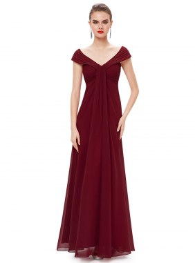 Rochie de seara Marjane Bordeaux din Colectia de ROCHII DE SEARA