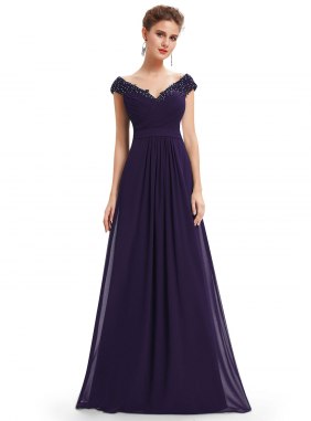 Rochie de seara Margot Purple din Colectia de ROCHII DE SEARA