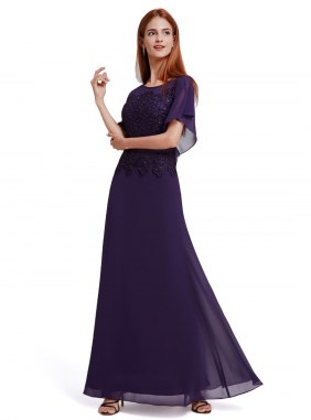 Rochie de seara Anemona Purple din Colectia de ROCHII DE SEARA