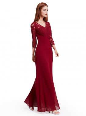 Rochie de seara Martha Burgundi din Colectia de ROCHII DE SEARA