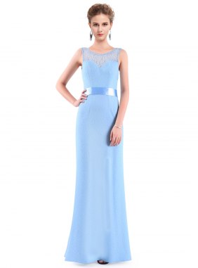 Rochie de seara Amber Light Blue din Colectia de ROCHII DE SEARA