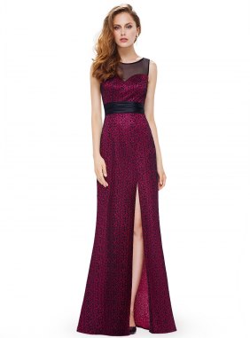 Rochie de seara Bertha Burgundi din Colectia de ROCHII DE SEARA