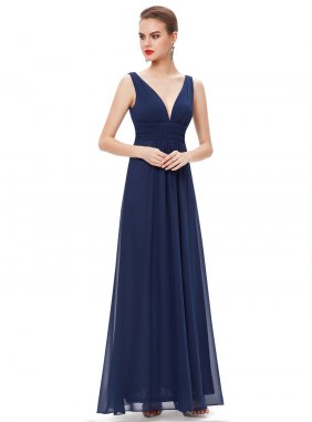Rochie de seara Amely Dark Blue din Colectia de ROCHII DE SEARA
