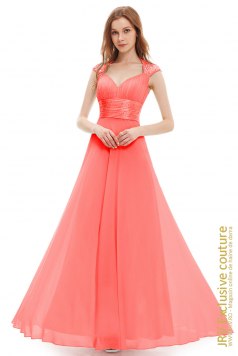 Rochie de seara Sweet Dream Coral - Magazin online haine de dama Fashion