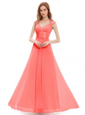 Rochie de seara Sweet Dream Coral din Colectia de ROCHII DE SEARA