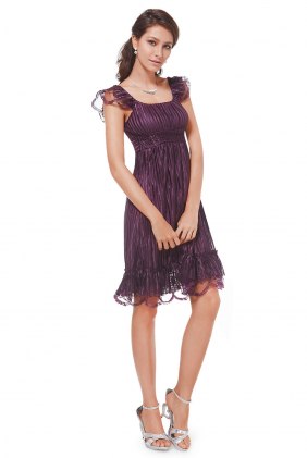 Rochie cocktail Fayda Purple din Colectia de SCOASE DIN STOC