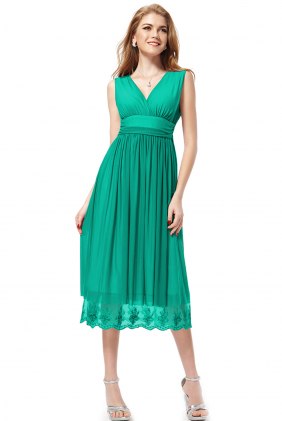 Rochie eleganta Darja Green din Colectia de ROCHII RETRO