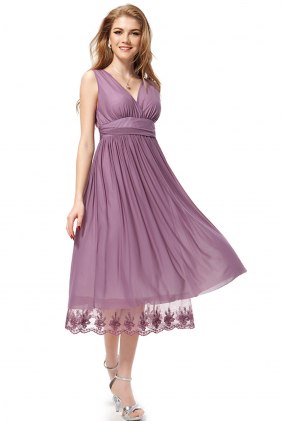 Rochie eleganta Darja Purple din Colectia de ROCHII RETRO