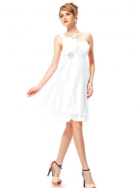 Rochie cocktail Trinity White din Colectia de ROCHII DE SEARA