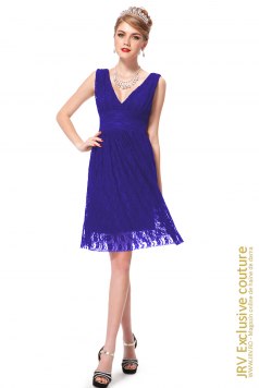 Rochie eleganta Josephine Blue - Magazin online haine de dama Fashion