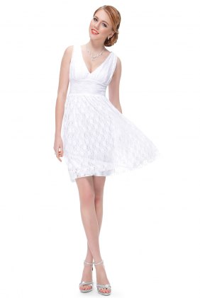 Rochie eleganta Josephine White din Colectia de SCOASE DIN STOC