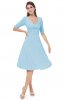 ROCHII RETRO - Rochie retro Yrina Light Blue
