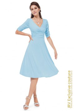 Rochie retro Yrina Light Blue - Magazin online haine de dama Fashion