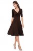 ROCHII RETRO - Rochie retro Yrina Brown