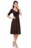 ROCHII RETRO - Rochie retro Yrina Brown