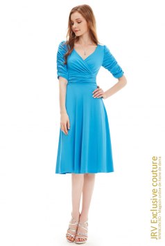 Rochie retro Yrina Turquoise - Magazin online haine de dama Fashion