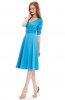 ROCHII RETRO - Rochie retro Yrina Turquoise