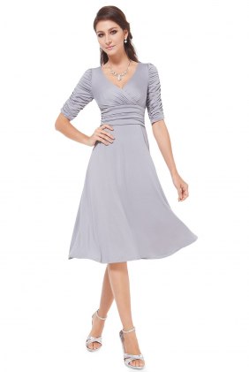 Rochie retro Yrina Grey din Colectia de ROCHII RETRO
