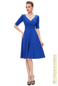 Rochie retro Yrina Blue - Magazin online haine de dama Fashion